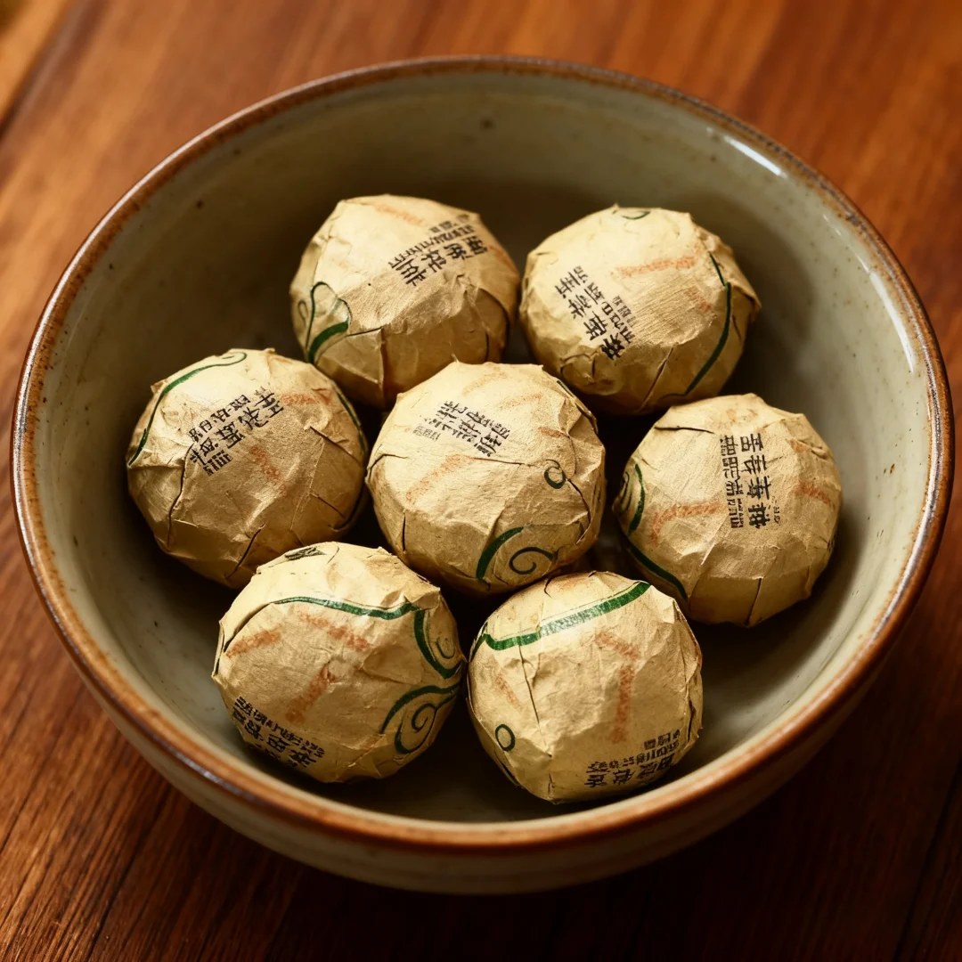 100% naturel Jindian mûr Puer Mini Tuo sac pour bricolage fête Puer bonbons fournitures d'emballage recyclables