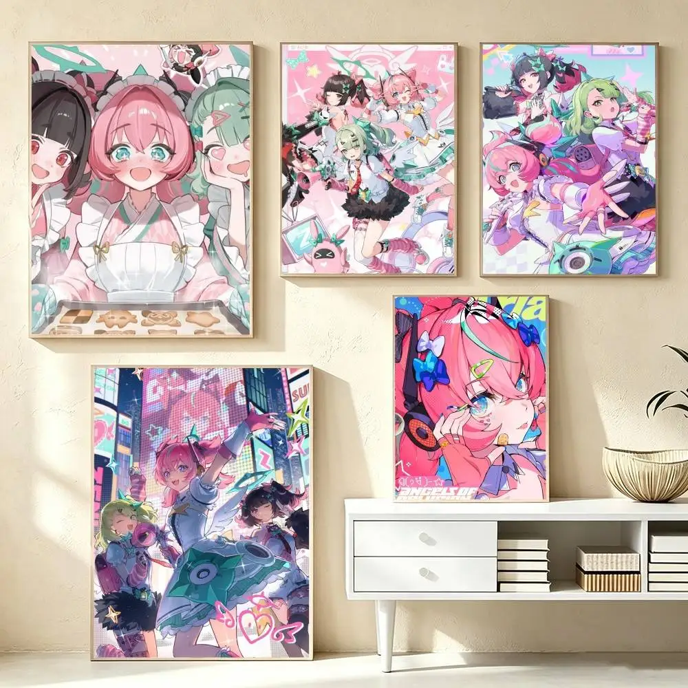 ngels of delusion zzz Sunna Aria nangong yu  Poster High Quality Dorm Living Room Aesthetic Wall Decoration Painting Stickers