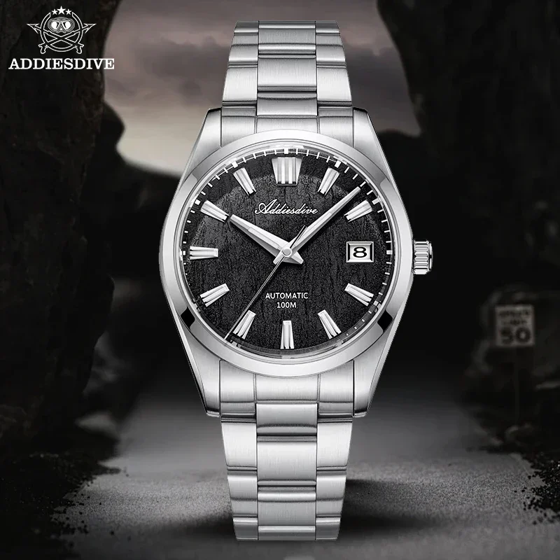 2025 New ADDIESDIVE AD2075 NH35 Automatic Watch 100M Waterproof Sapphire Glass Stainless Steel Dive Mechanical Watches For Men - Image 2