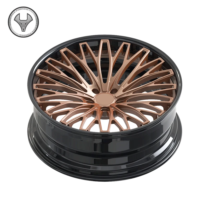 16-19 Inch 5x114.3 5x120 Rose Gold Custom Forged Wheel Hubs Universal Luxury Passenger Car Modified Wheels