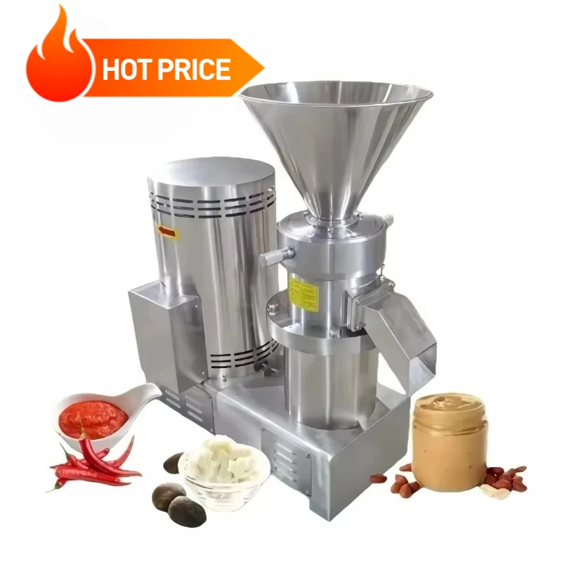 Ultra Fine Stainless Steel Colloid Mill Hazelnut Tahini Chili Mayonnaise Butter Paste Grinding Machine