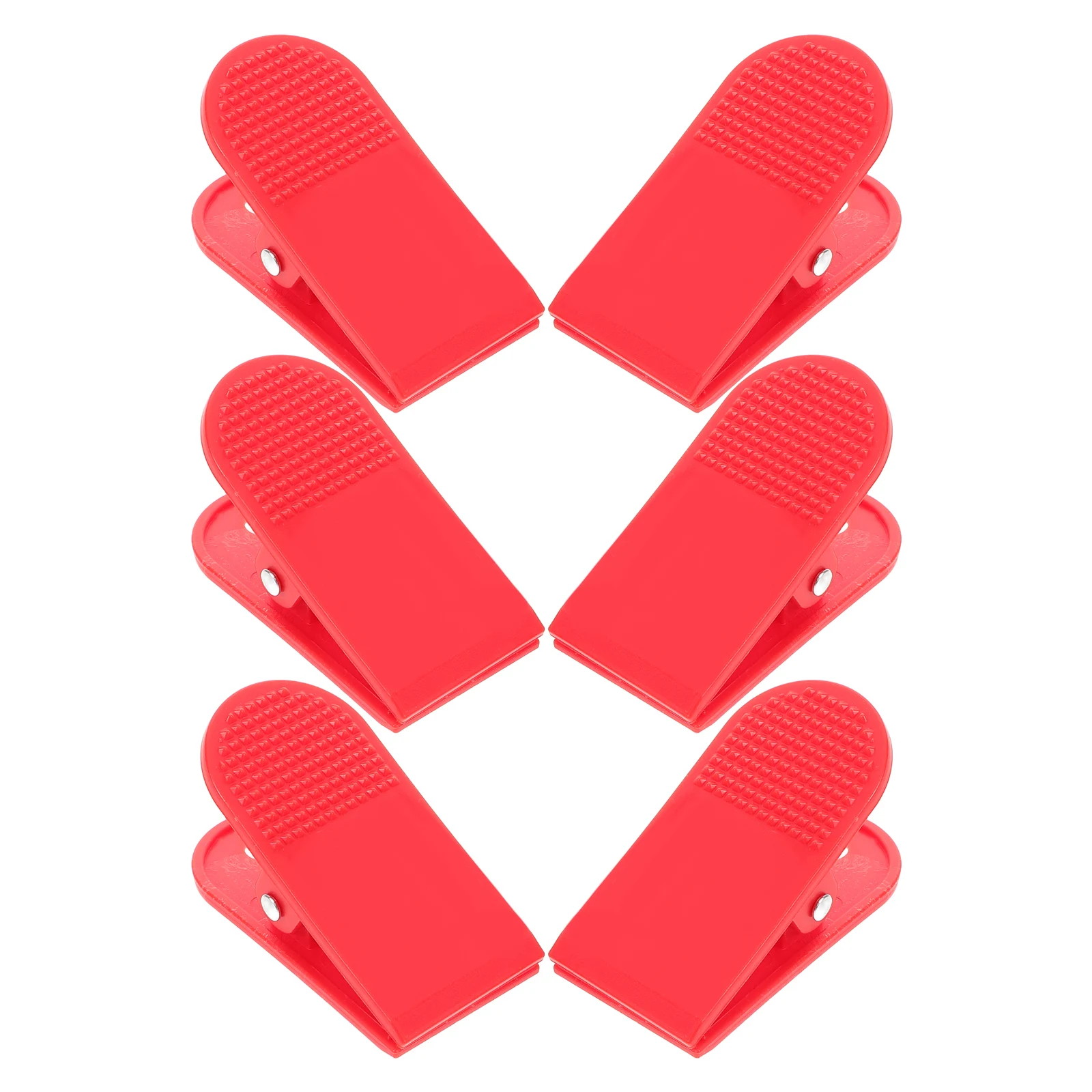 

6pcs Treadmill Clip Accessories Red Plastic Replacement Home Treadmills Student Universal Design Emergency Stop Strong Grip