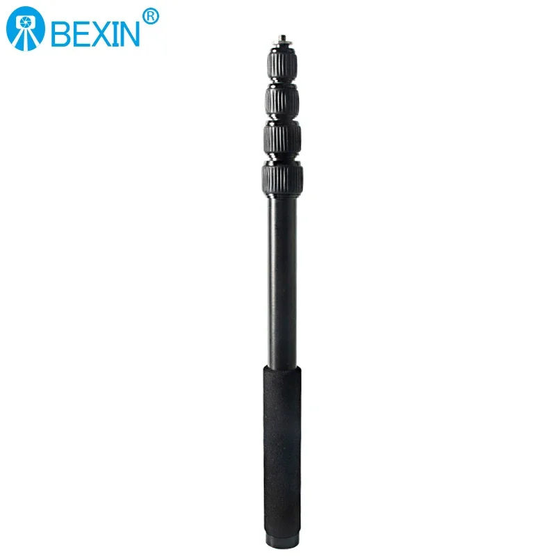 BEXIN-Vara de selfie invisível de liga de alumínio, tripé ultraleve, pólo de extensão para câmera, DSLR, iPhone, Huawei, 1,5 m