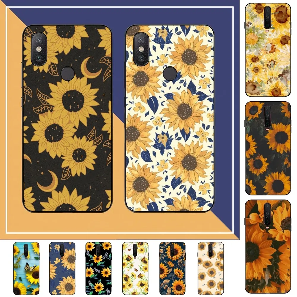 Sunflower Phone Case For Redmi Note 4 X 5 A 6 7 8 Pro T 9 Pro 9S 10 Pro 11 Pro 11S 11Epro PocoM3pro