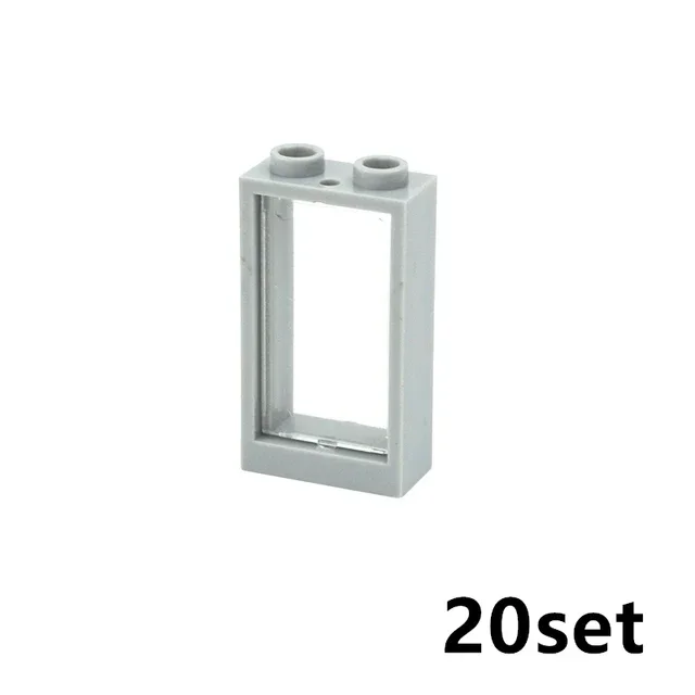 MOC Stadt Freunde Haus Teile Zaun Treppen Leiter Tor Bausteine Tür Fenster Figuren Garten Leduo DIY Zubehör Ziegel