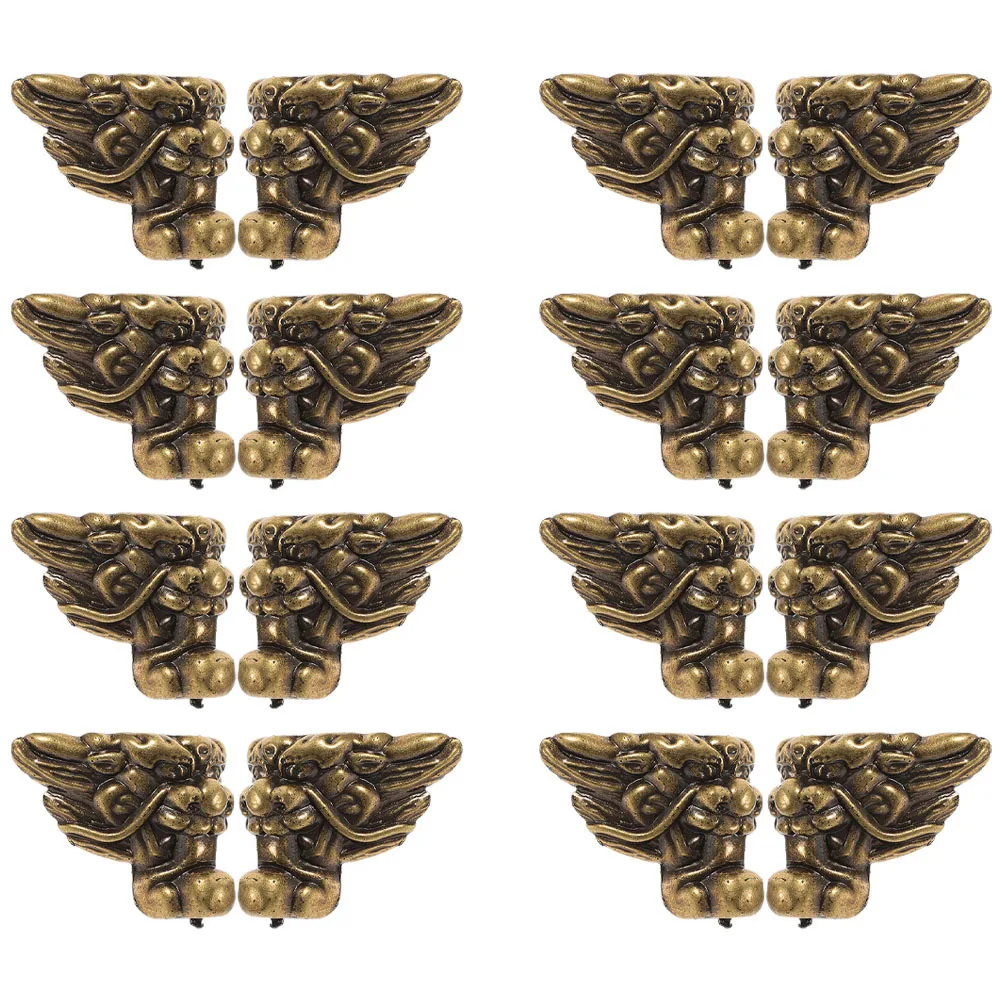 

16Pcs Jewelry Box Feet Lion Design Stable Base Support for Furniture Storage Chests Jewelry Box Feet