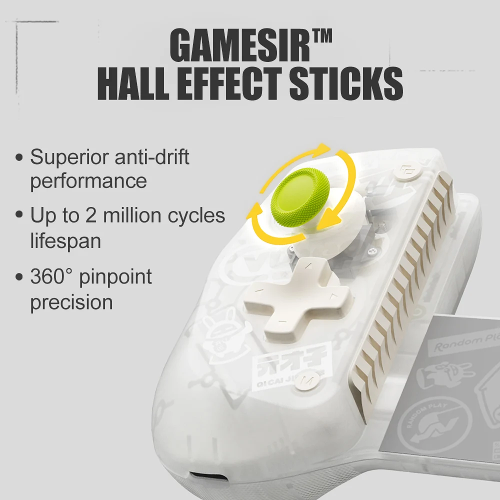 GameSir X5s Mobile Gamepad Zenless Zone Zero Edition Android iOS iPAD Mini Phone Controller for Switch 2/1 Hall Effect Sticks 썸네일 6