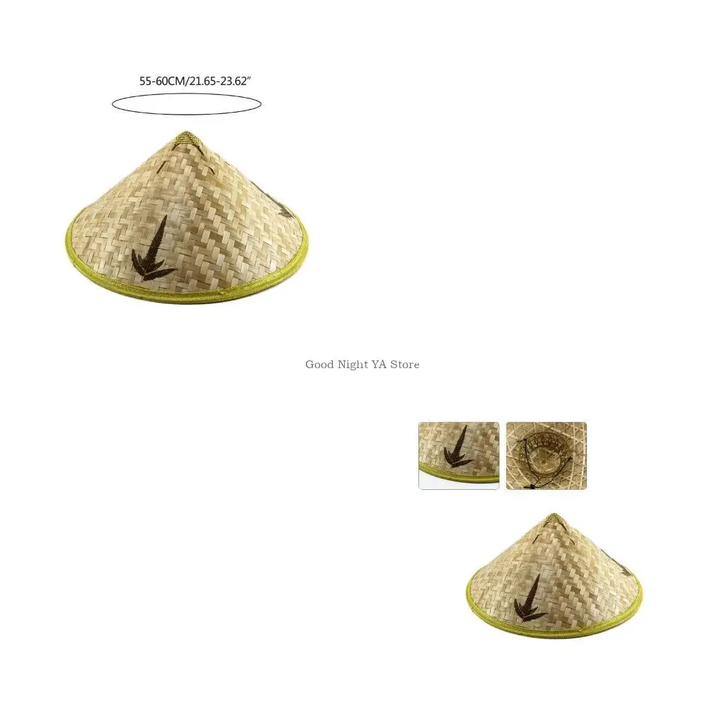 Traditional Chinese Adult SouvenirStore Bamboo Garden Fishing Hat Adult