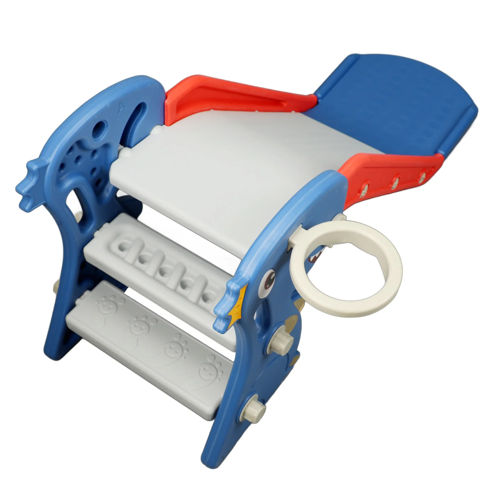 Brinquedos infantis destacáveis slide dinossauro brinquedo doméstico combinação esportes ao ar livre slide brinquedos para crianças com cesta de basquete
