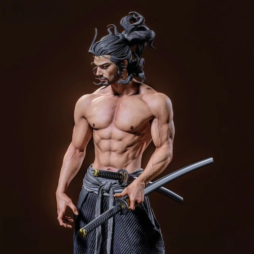 Miyamoto Musashi Samurai Blade Master 3d Printed Figurines Self-assembly DIY Coloring Models Figurines Miniatures 6cm/8cm