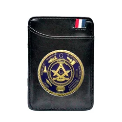 Freemasonry Fortitude Prudence Temperance Justice Printing Leather Magic Wallet BE1113