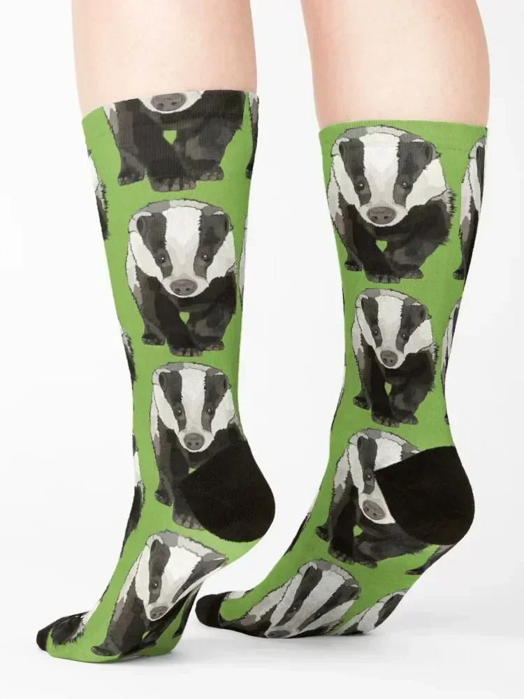Green Badger by www.BeeFoxTree.com Socks soccer anti-slip Lots set Antiskid soccer Socks For Men Women's