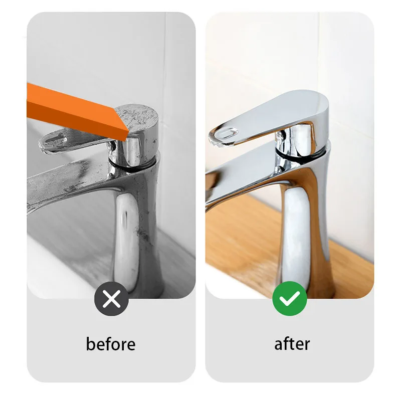 Reusable Scale Eraser Anti-Scratch Mirror Faucet Rubber Brush Multi-Purpose Kitchen Cookware Rust Removal Tool Toilet Rust Brush