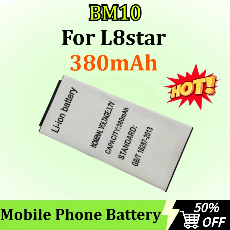 

New High Quality Replaceable 380mAh Battery for L8star BM10