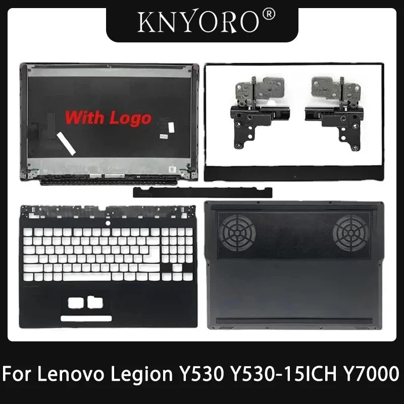 Original New For Lenovo Legion Y530 Y530-15ICH Laptop LCD Back Cover Front Bezel Hinges Upper Palmrest Bottom Case Lower Cover