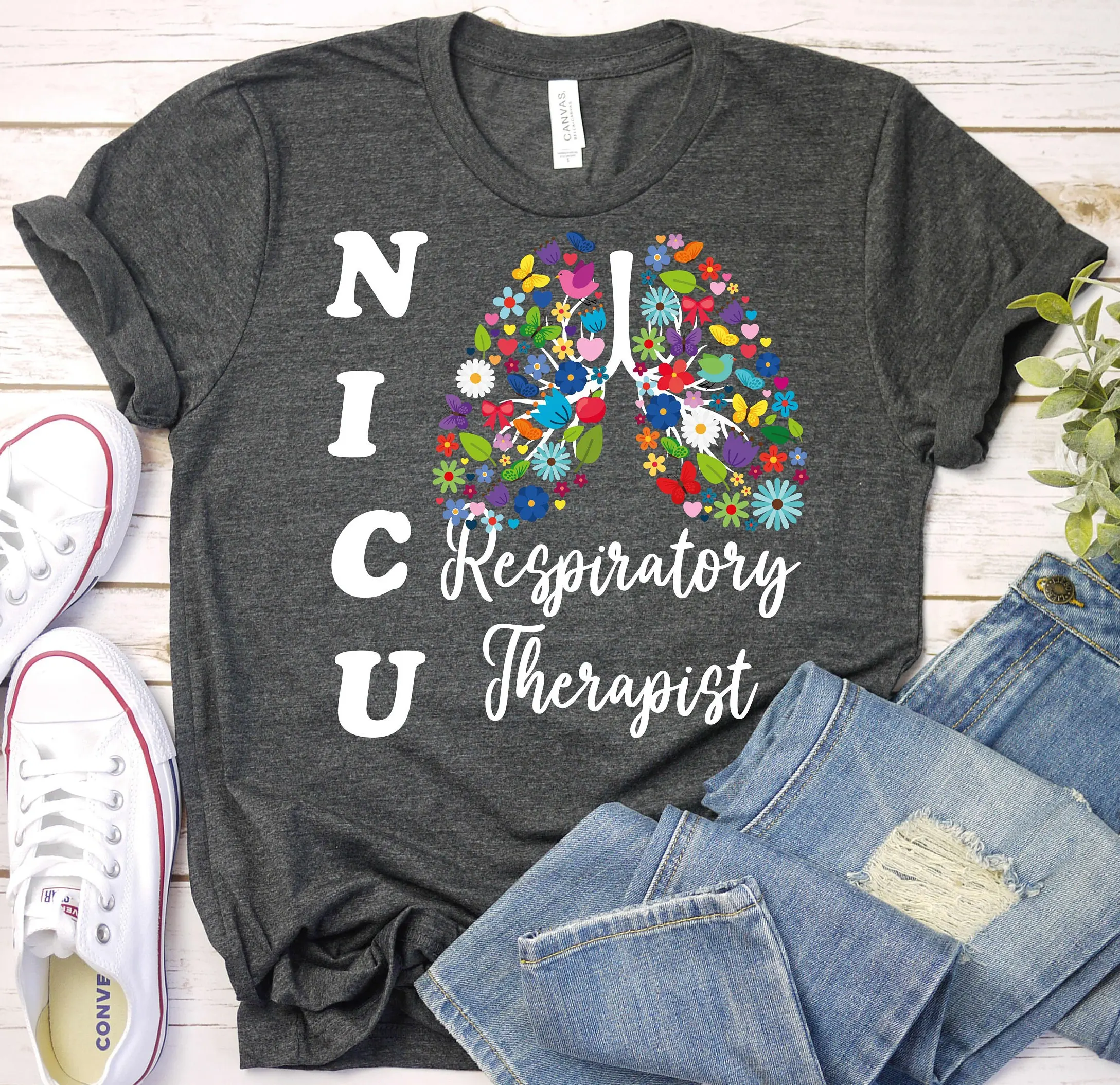 Nicu Nurse T Shirt Respiratory Therapist Neonatal Icu S Pulmonologist Baby