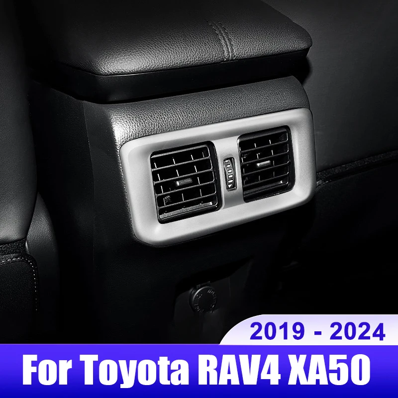 

For Toyota RAV4 XA50 2019 2020 2021 2022 2023 2024 RAV 4 Hybrid Car Rear Air Conditioning Vent Outlet Trim Cover Accessories