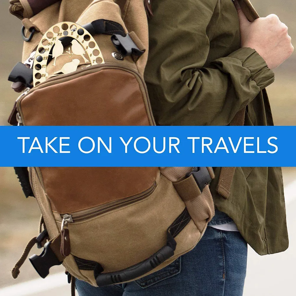 

4Pcs Wooden Cross Stitch Thread Organizer Compact Hollow Design Embroidery Floss Storage Plate Sewing Thread Organizing Tool