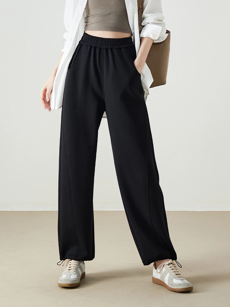 Pantaloni Sportivi da Donna Sophisir Primavera 2026, Gamba Dritta Casual, Vita Elastica, Versatili