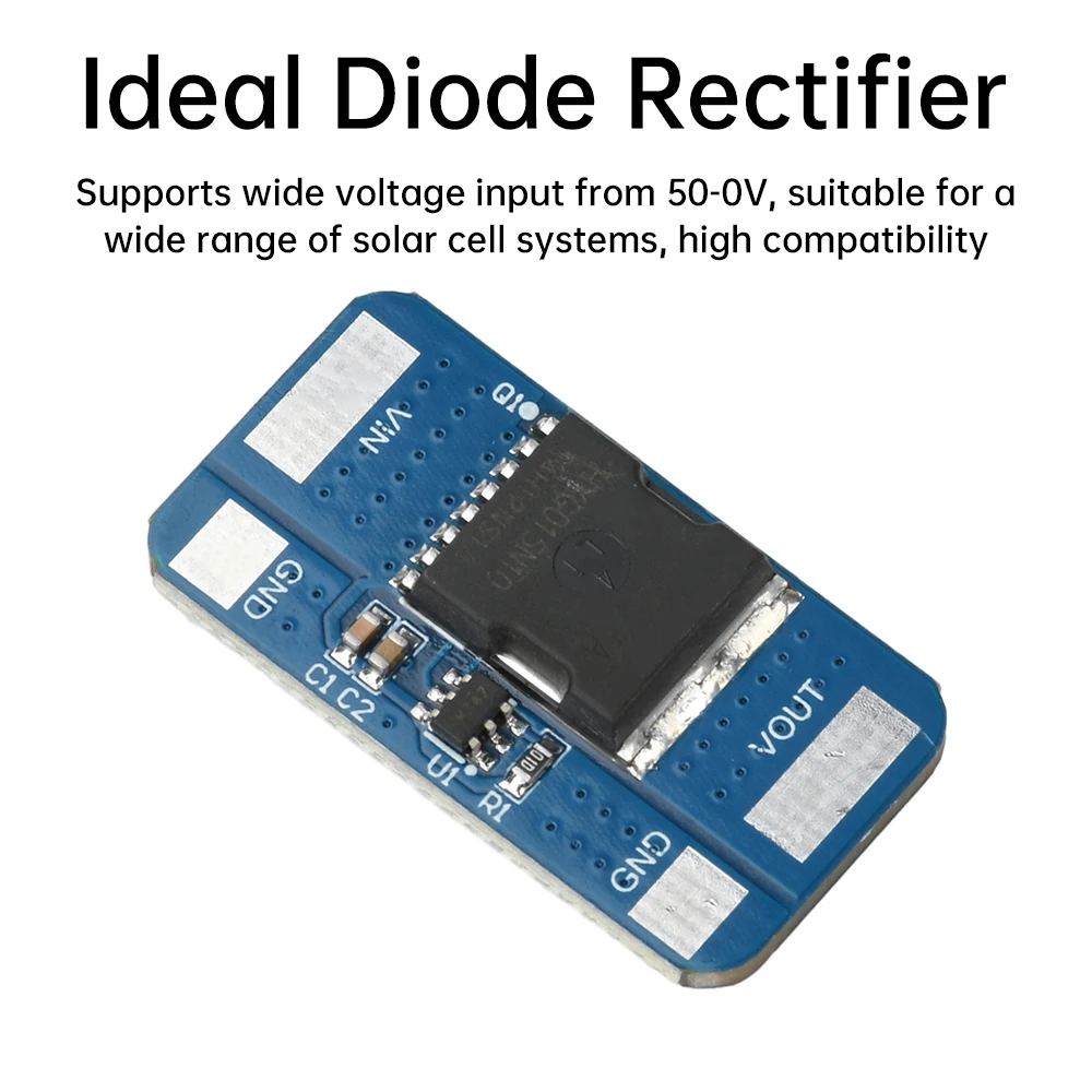 60A Two MOS No Voltage Limit Ideal Diode Module Anti Backflooding Anti Reverse Connection Anti Backup Diode No Ground Required