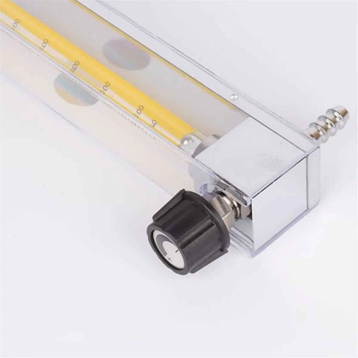 Homegood Low Flow Liquid Water Flow Meter 10-100L/H Water Flowmeter Rotameter with Control Valve