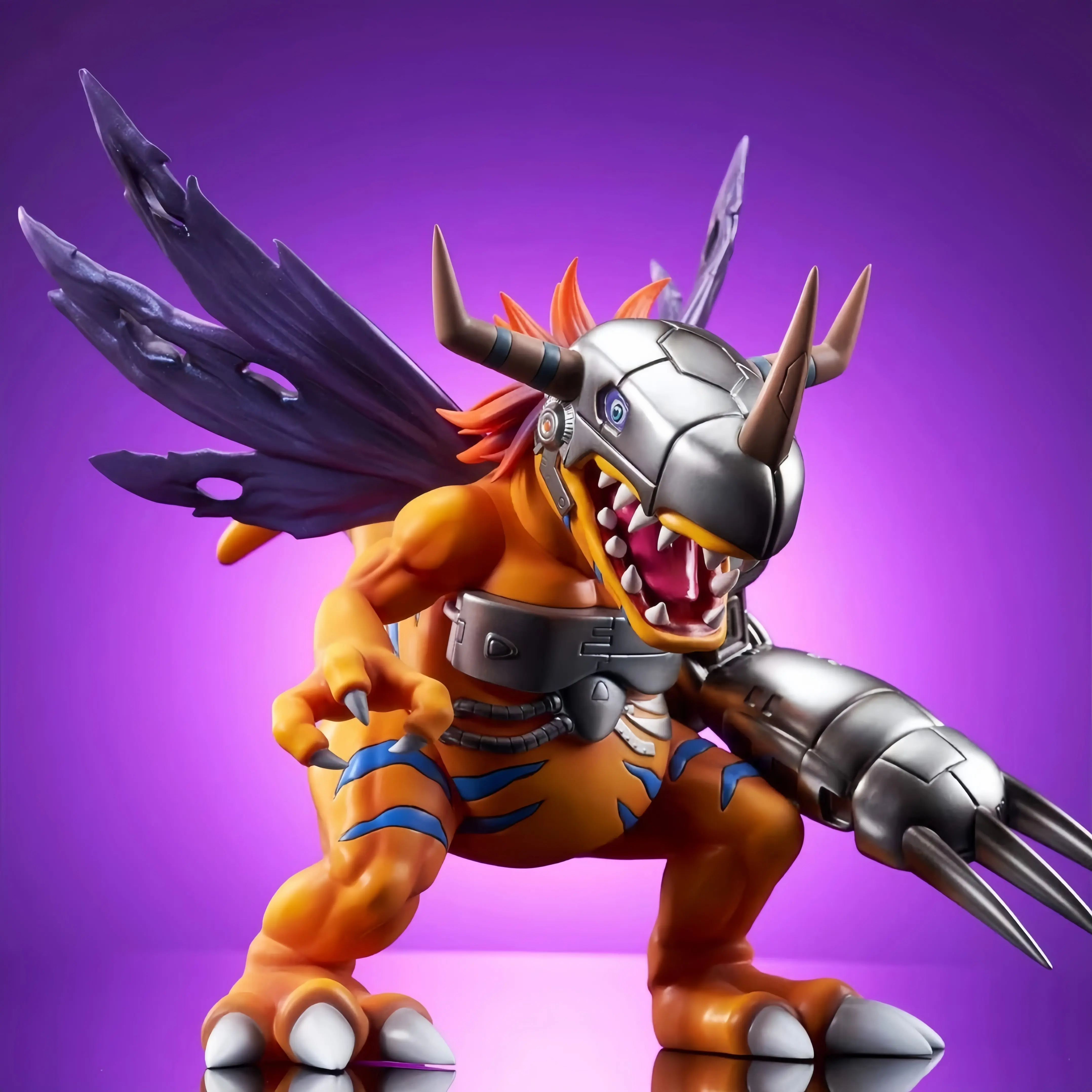 

Коллекционная фигурка Digimon Metal Greymon GK из ПВХ, настольное украшение, аниме-декор для взрослых, подарок для коллекционеров аниме