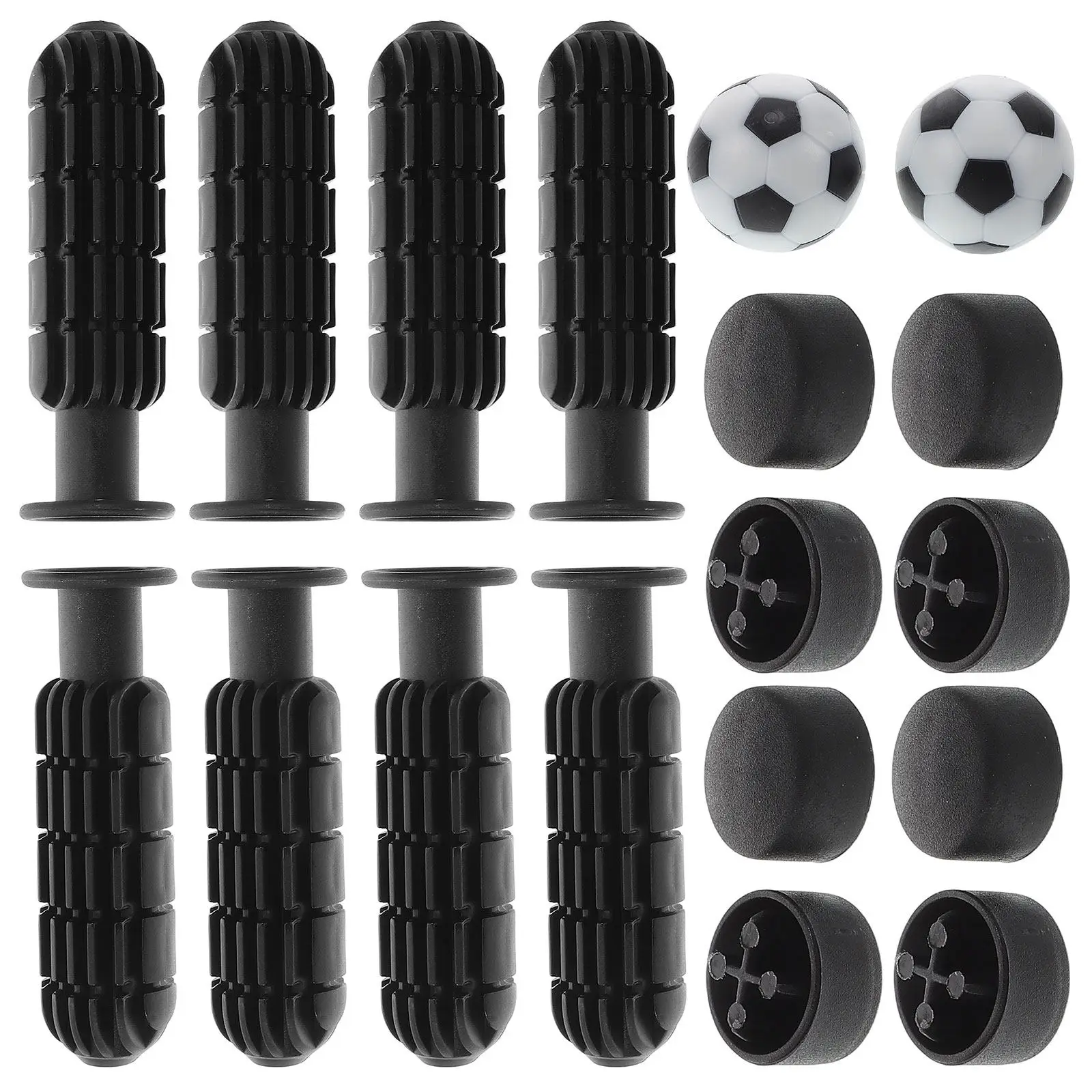 

1Set Foosball Table Accessories Set Sturdy Plastic Replacement Handles Ergonomic Toothed Grip for Precise Control Table Football