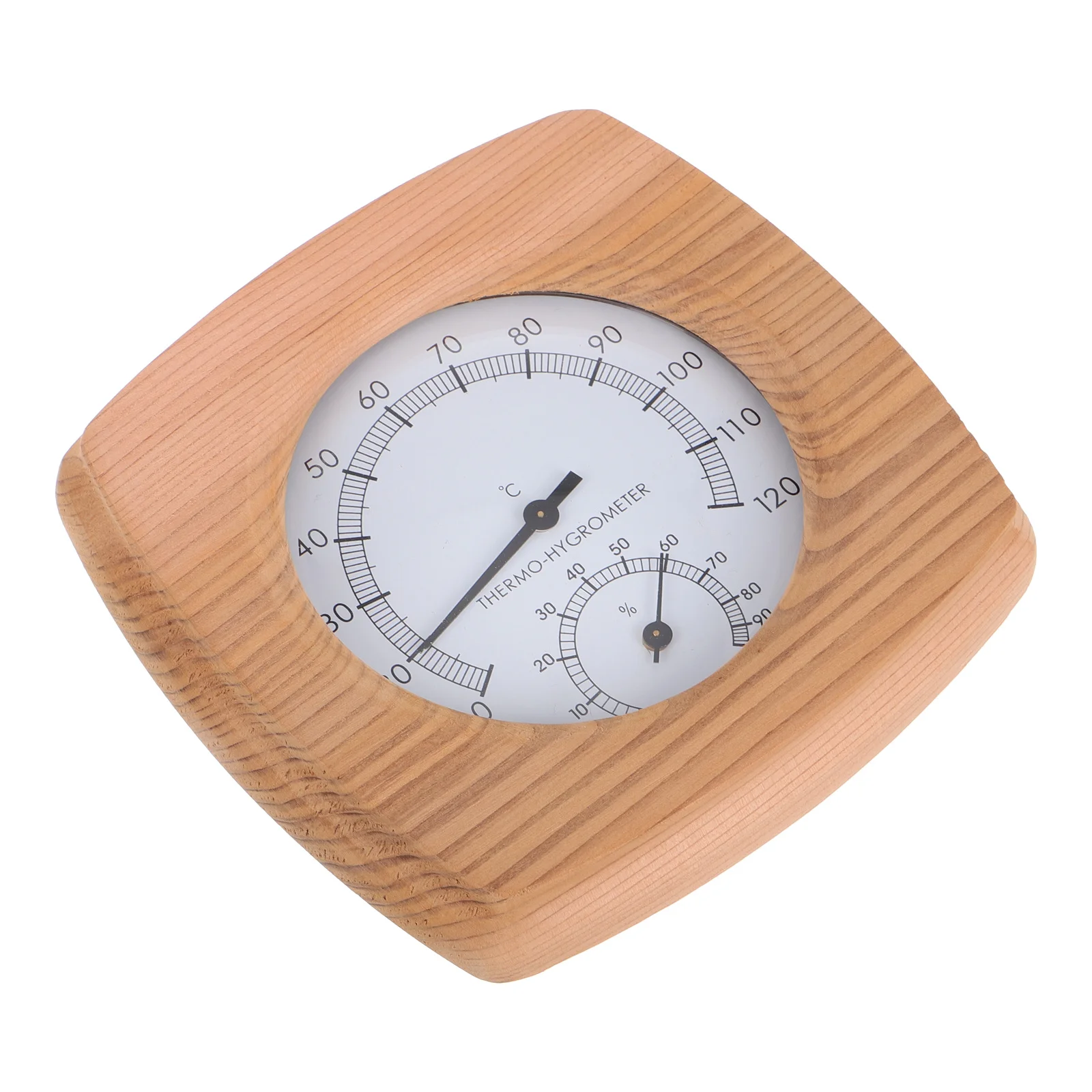 

Wood Sauna Thermometer Hygrometer Indoor Sauna Room Accessory Simple Wallmounted Temperature Humidity Meter Indoor Thermometer