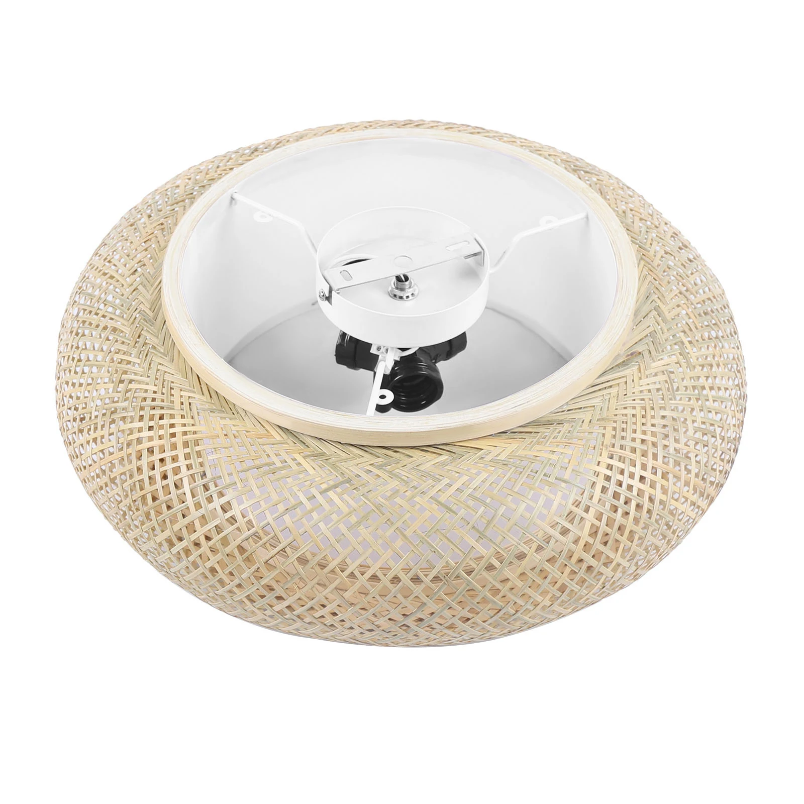 

Потолочный светильник из бамбука в деревенском стиле 50см | Основание E26, 3 лампы (не входит в комплект), бамбуковый светодиодный потолочный светильник ручной работы, 48 Вт, 50 см.