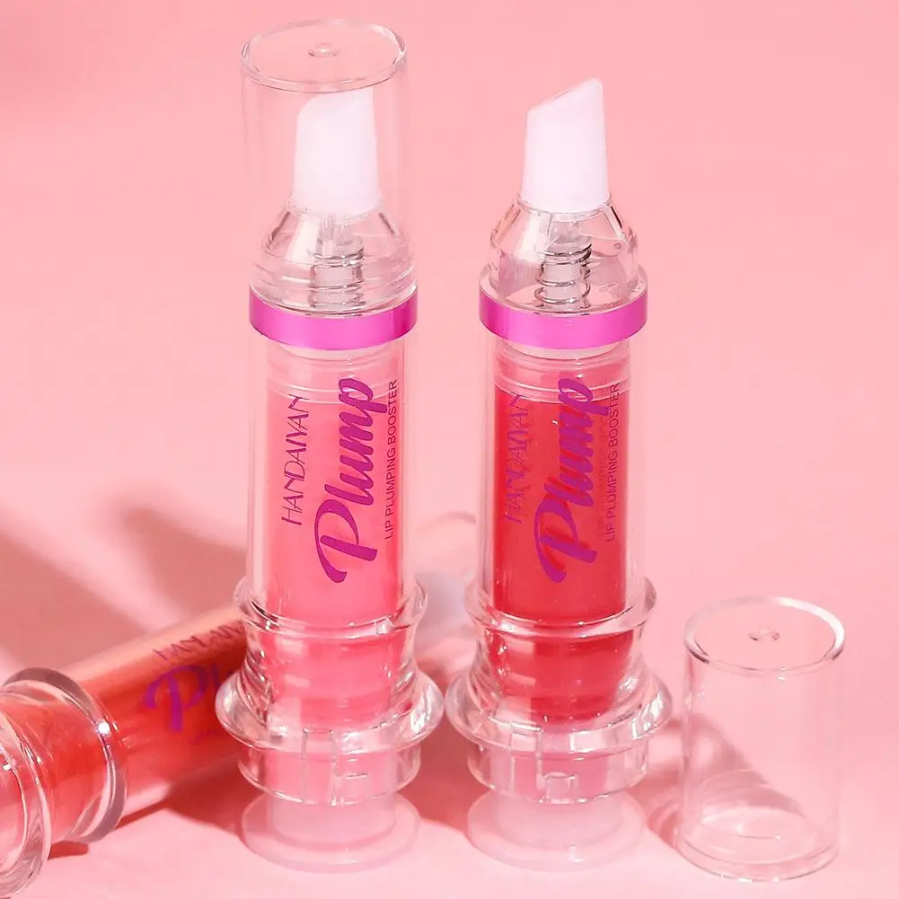 HANDAIYAN Lip Plumping Booster Gloss, Plumper Olhando Lábios, Extremo Cristal Volume Lip Oil, High Shine, Plumper Oil