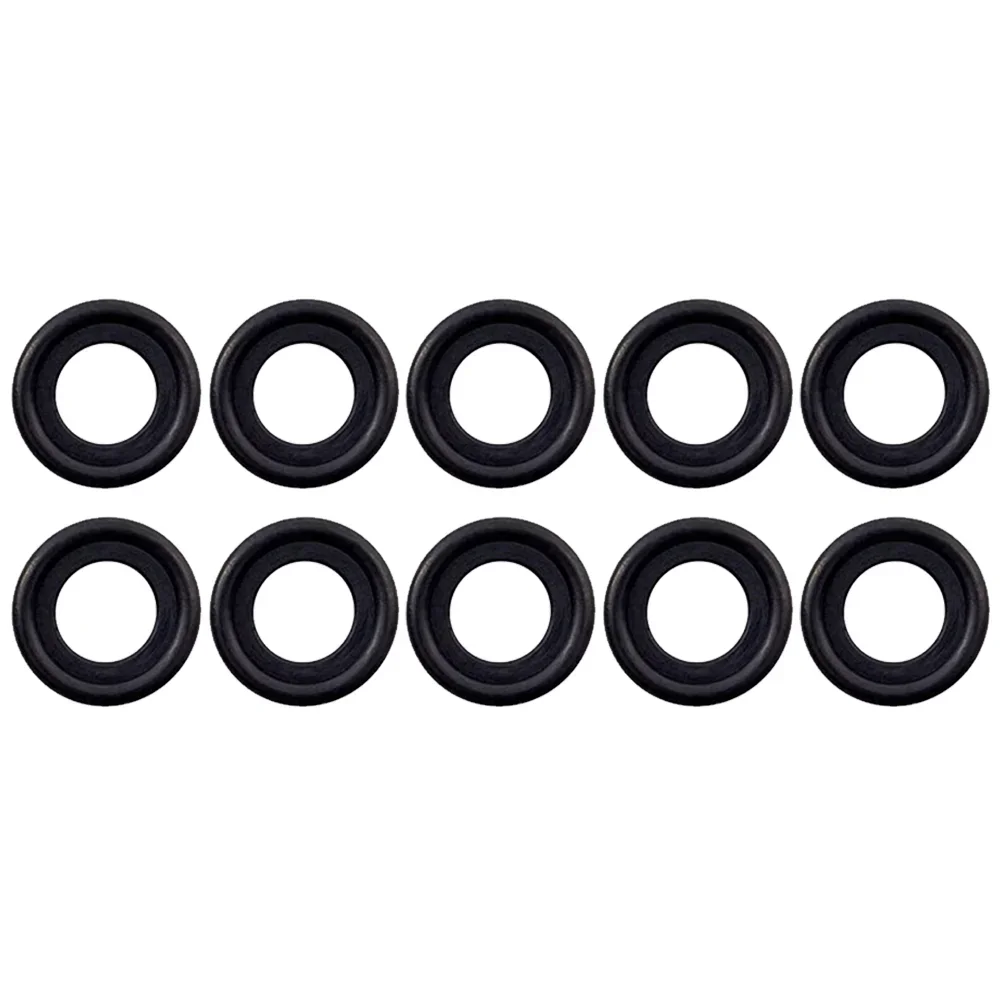 10Pcs Auto Black Rubber Oil Drain Plug Gaskets Washer Replacement For GM 12616850 3536966 097-119 New
