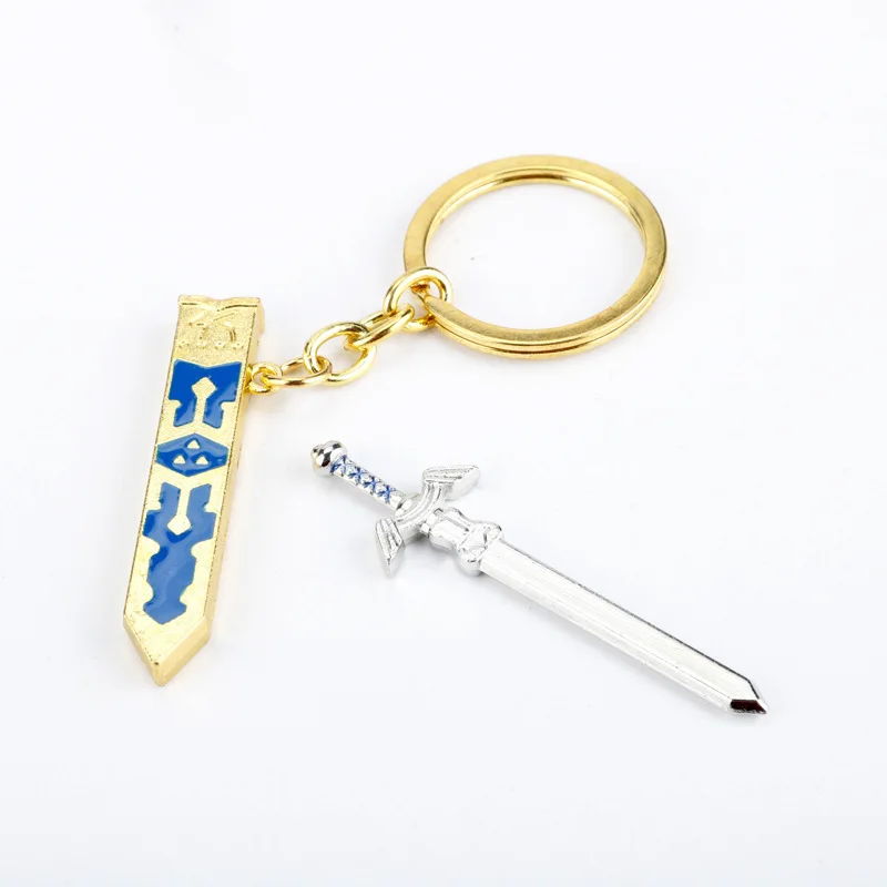 

New Game The Legend and Of Zeldas Series Key Chain Cartoon Creativity Exquisite Detachable Scabbard Keychain Pendant Gift