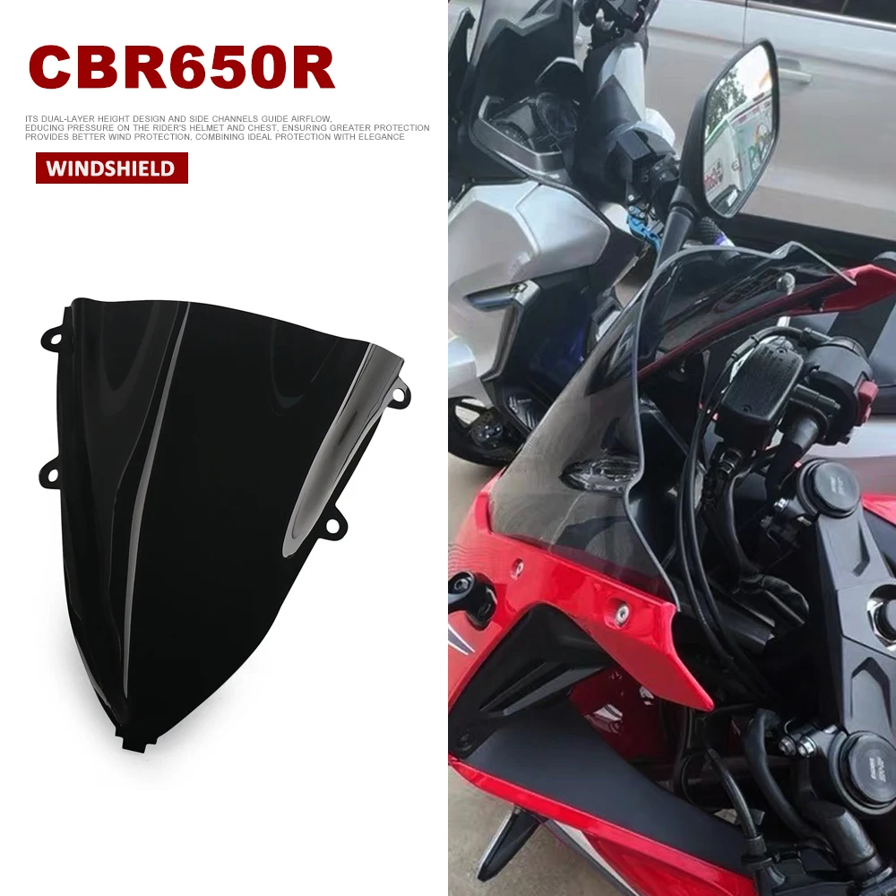 

Large Tall Windscreen Cover FOR HONDA CBR650R CBR 650 R 650R 2019-2025 Motorcycle Touring Windshield Deflector Protector