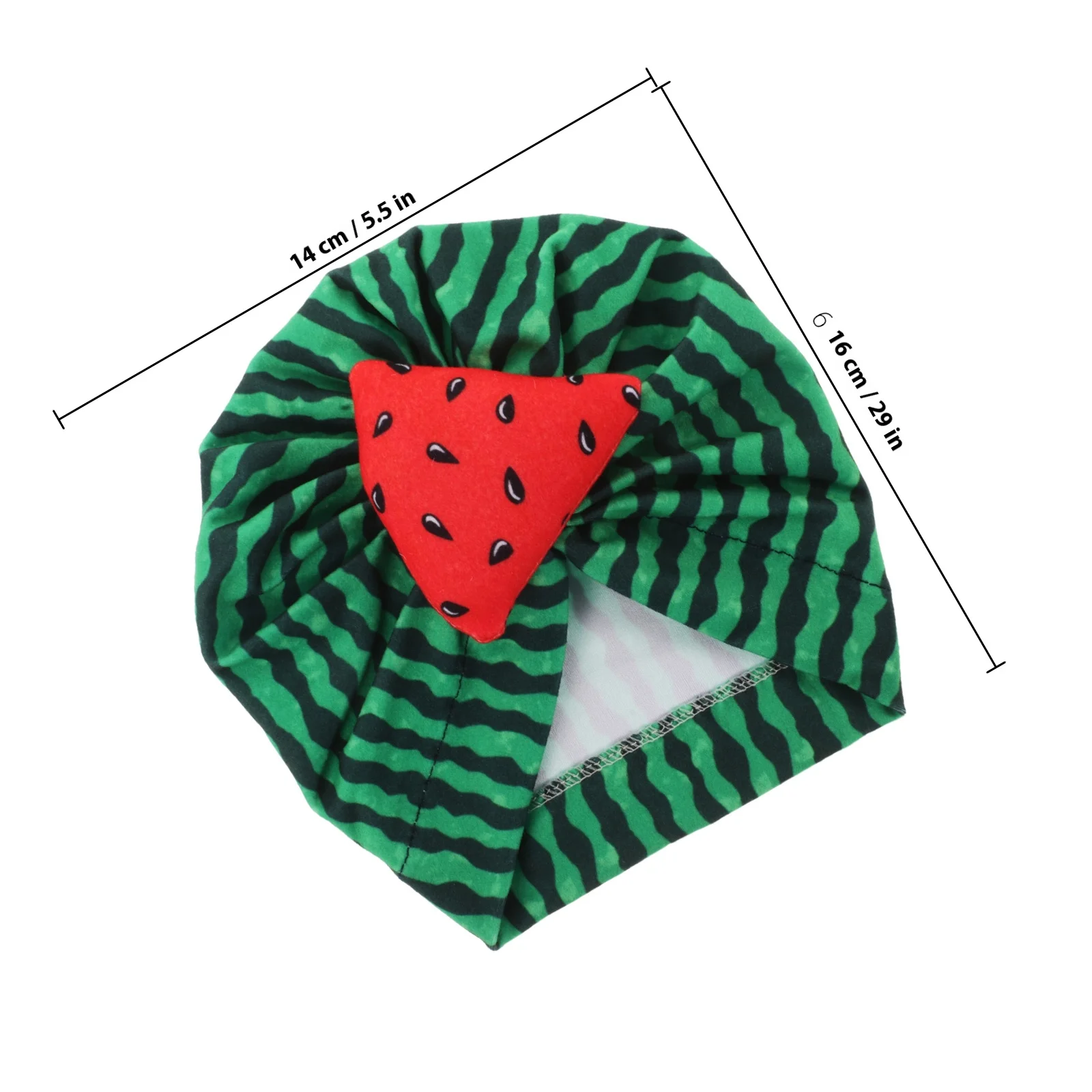 신생아 수박 패턴 아기 터번 모자 가볍고 부드러운 통기성 유아 비니 남아 여아 아기 모자