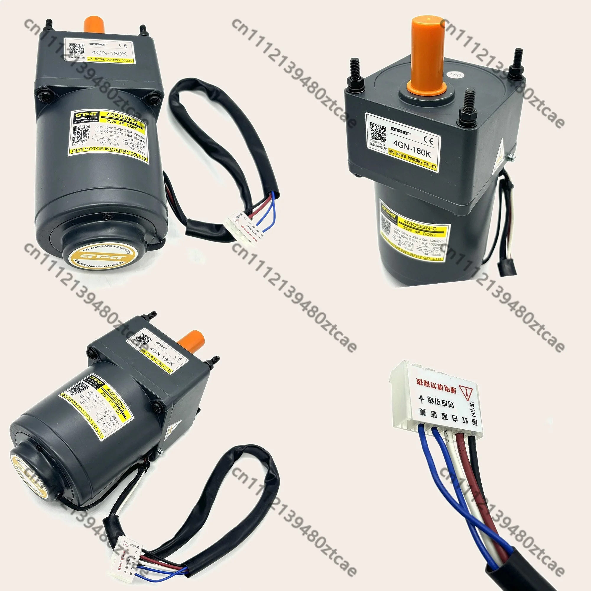 80mm Outer Dia 25W 220V AC Electric Motor with Gearhead 4RK25GN-C 4GN-180K High Torque Low Noise