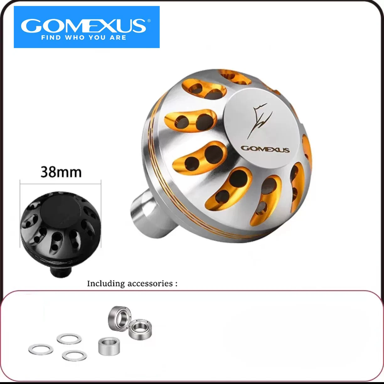 GOMEXUS Bouton de réglage de puissance pour moulinet spinning Shimano Stradic FK 5000 Saragosa SW Ocea Jigger Torium Speedmaster eau salée 41mm sans axe