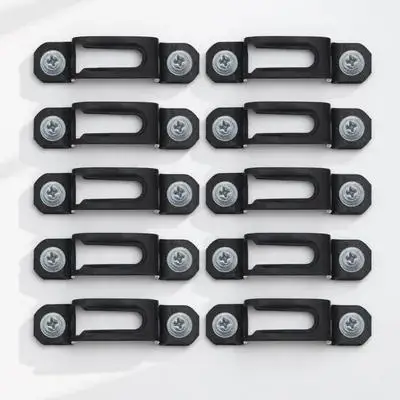 50 set Cabinet Wardrobe Fasteners Furniture Connectors Invisible Hidden Screws Galvanized Mounting Hardware for Cupboard Buckle