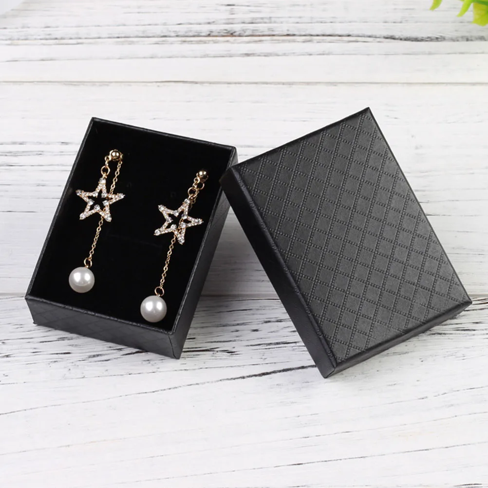 

6Pcs Jewelry Presentation Box Stylish Gift Wrap for Ring Earring Necklace Set with Foam Insert Perfect for Special Occasions