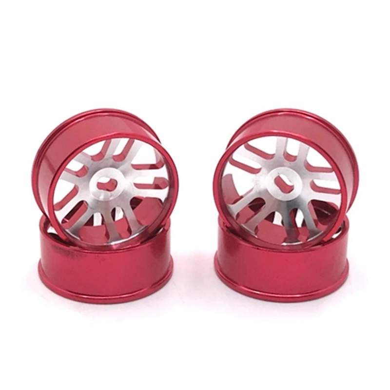 4Pcs Metal Wheel Rim Wheel Hub For Wltoys 284131 K969 K989 P929 Mini-Z Mini-Q Mini-D IW04M 1/28 RC Car Upgrade Parts