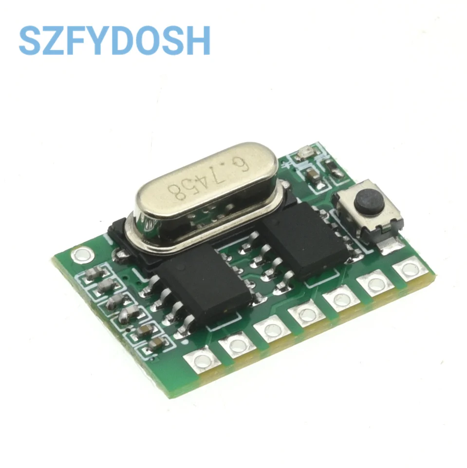 4-Channel Wireless Remote Control Receiver Module with Learning Code for 315/433MHz ASK Systems