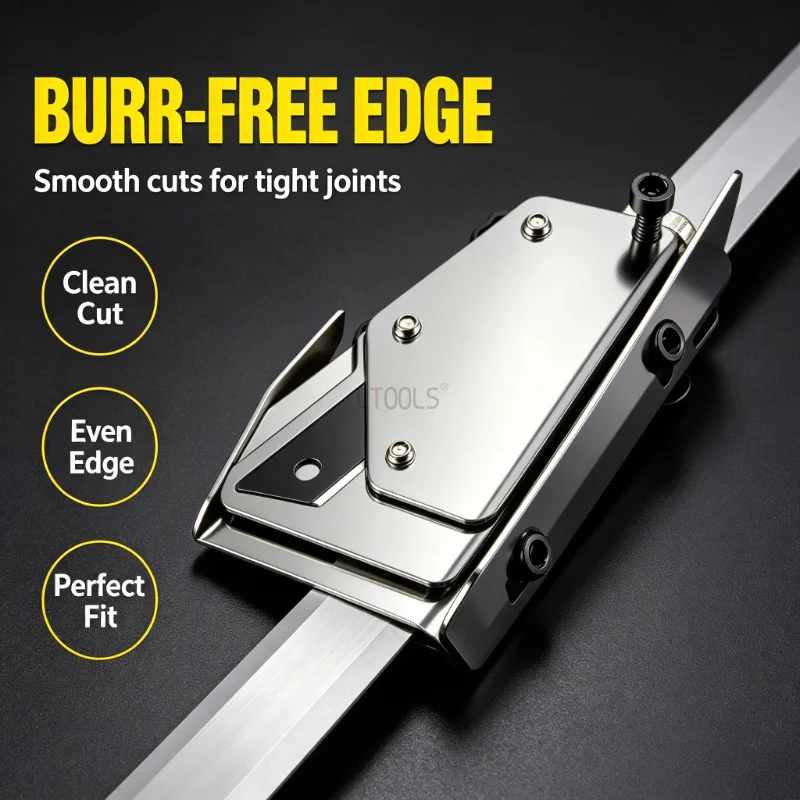 Thick Stainless Steel Handheld Corner Strip Cutter Smooth No Burr Adjustable Stop Universal Portable Divider Metal Trim Cutting
