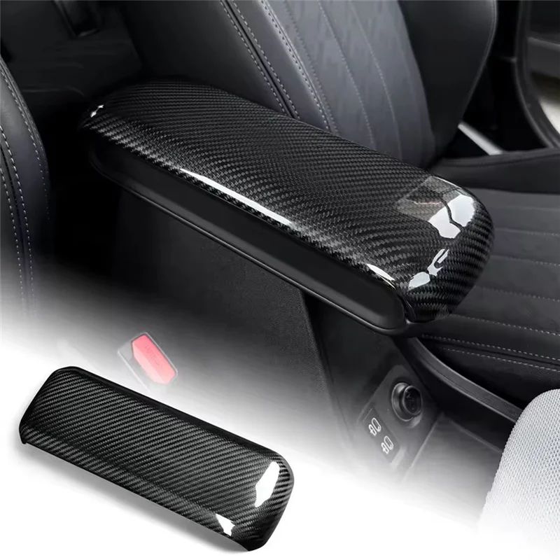 

Carbon Fiber Hard Real Sticker Frame Cover For BMW Mini Cooper S F65 F66 F67 2024-2025 Car Armrest Box Interior Styling