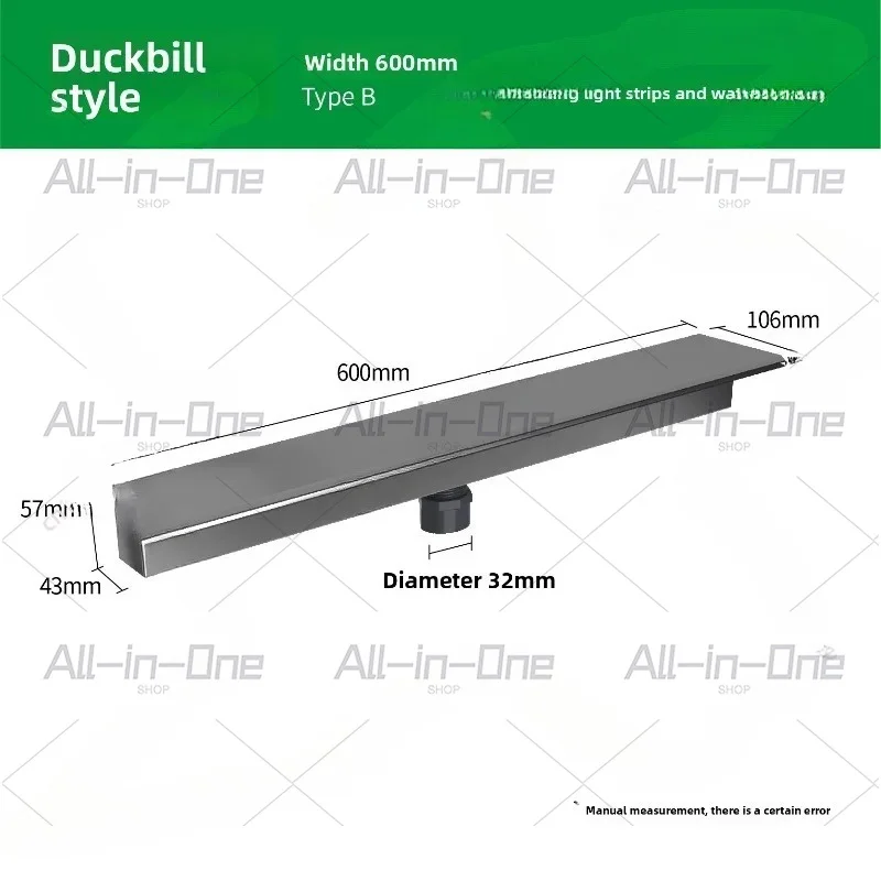 Stainless steel waterfall outlet fish pond water curtain landscaping water wall landscape sink courtyard outdoor fountain