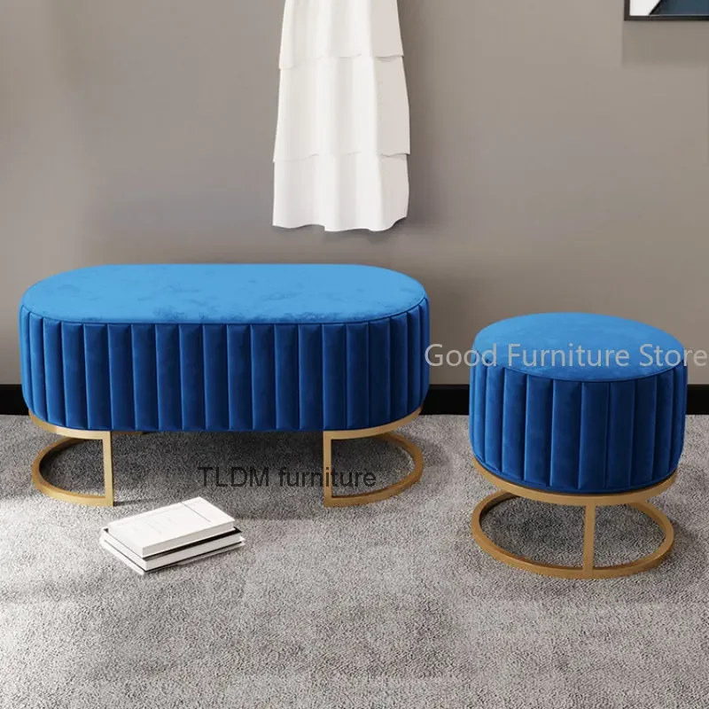 

40/60/90/120cm Modern Shoe Bench Entrance Shoe Changing Stools Leisure Ottomans Clothes Store Bench Casual Vanity Stool