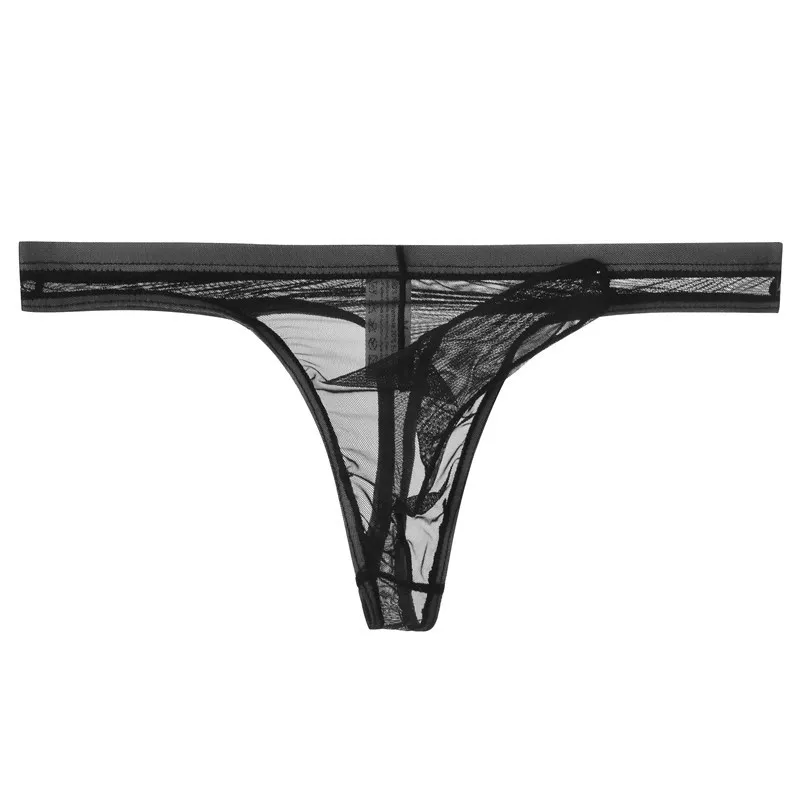 Men's Panties Ultra-Thin Bikini Thongs Separation Pouch Sheath Underwear Breathable Thong G String Lingerie Enhance T-Back