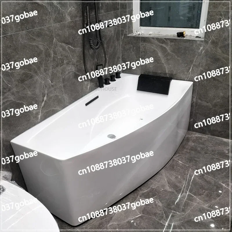 Light Luxury Acrylic Hydromassage Bathtub Massage Household Bathroom Fixture Portable Bathtub Multifunction Whirlpool Bathtub