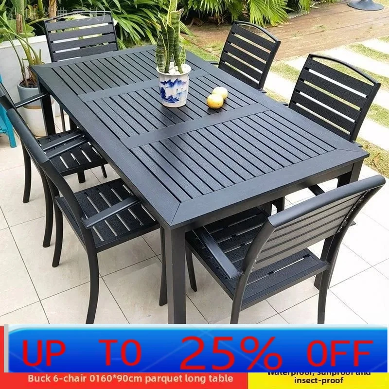 LMMoutdoor table and chair courtyard outdoor leisure table and chair combination outdoor open-air garden