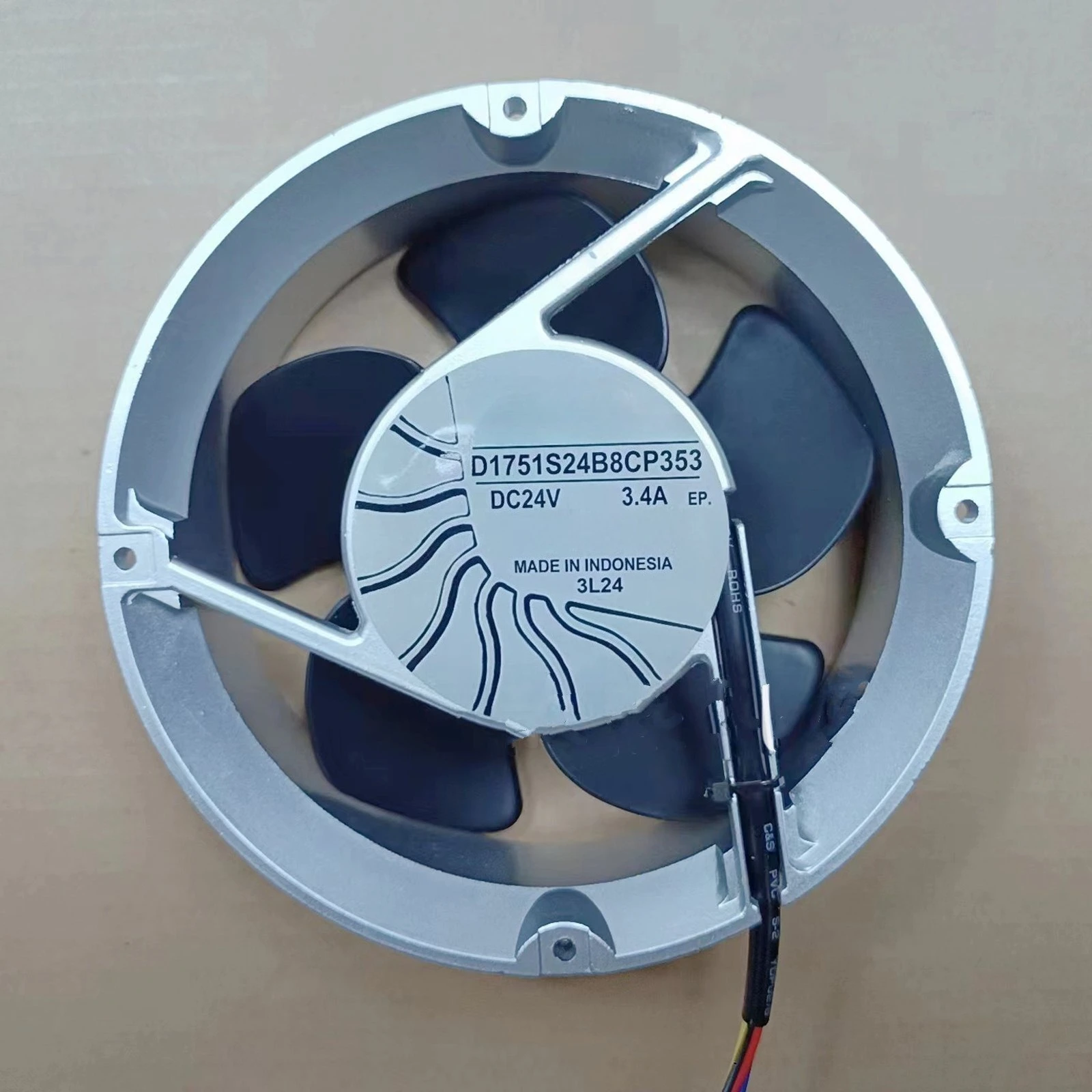 

New FOR SERVO D1751S24B8CP353 DC24V 3.4A 4-wire Inverter Fan#QW