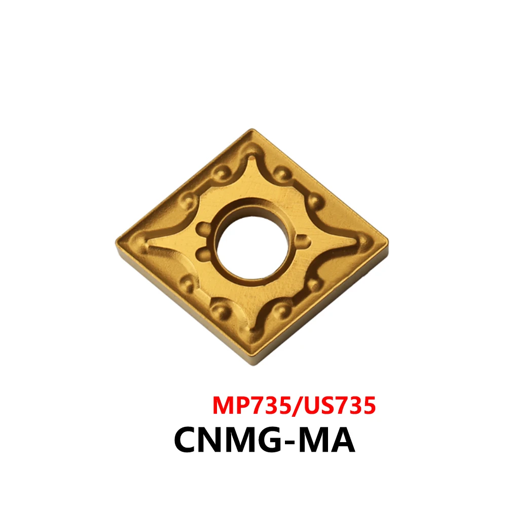 Оригинальные CNMG120404-MA CNMG120408-MA CNMG190612-MA MP735 твердосплавные пластины CNMG120404 CNMG 120408 CNMG1906 CNMG1204 токарный инструмент с ЧПУ