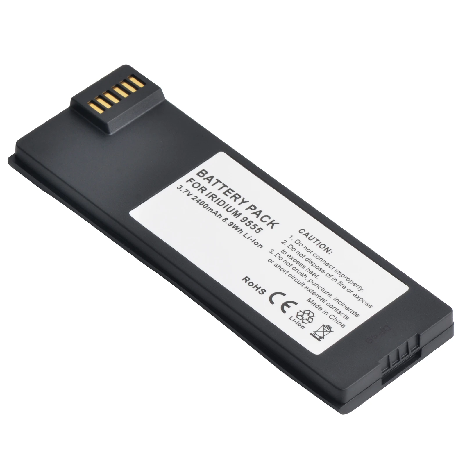 BAT2081 Satellite Phone Battery, 2400mAh Replacement Li-ion Battery BAT20801, BAT31001 for Iridium 9555 Handheld Satellite Phone